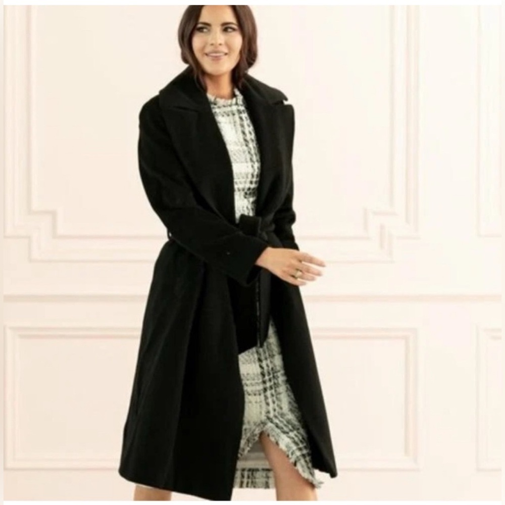 Rachel Parcell Classic Black Coat